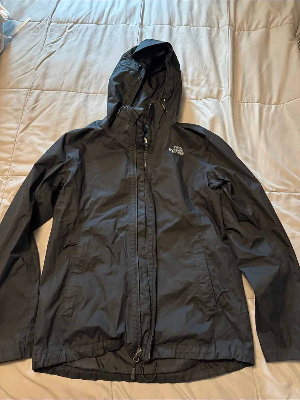 The North Face Black Hooded Raincoat